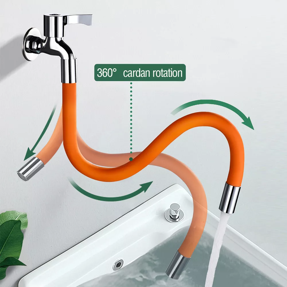 Faucet Extension Extender Flexible Hose Silicone Tube Universal Interface 360  Degree Water Tap Extension Hose Kitchen Accessories | Lazada PH